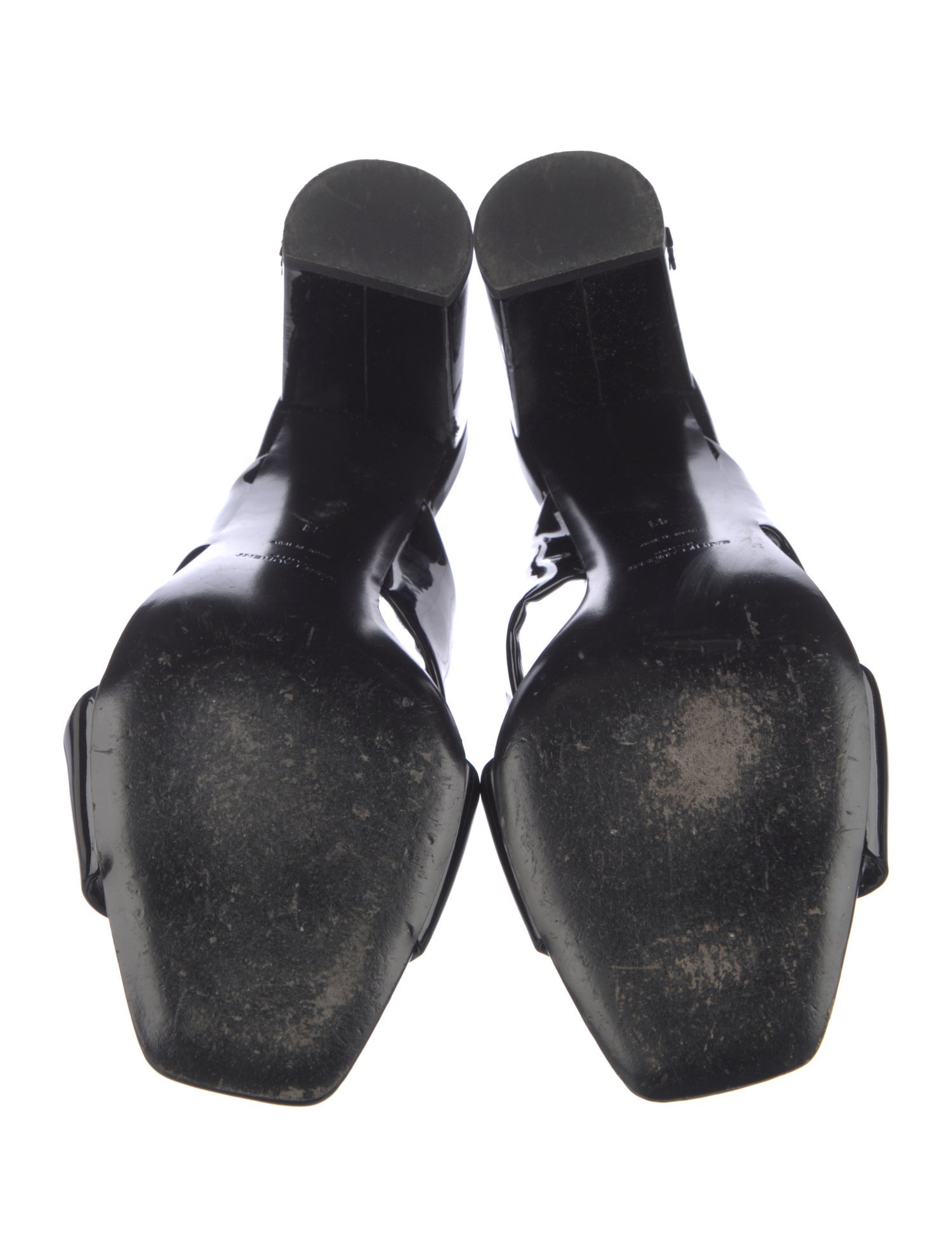 Saint Laurent Patent Leather Slides